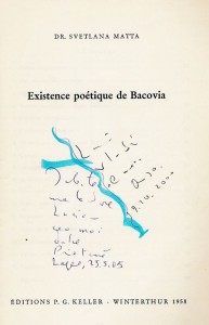 Autograf acordat de Svetlanei Paleologu Matta pe cartea daruita Luciei Olaru, Nenati, Lugano, Elvetia, 25 mai 2005  [1280x768]