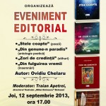 La Teatrul de Stat ,,Mihai Eminescu”: Ovidiu Chelaru lansează patru cărți