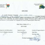 Scriitorul Al.Florin Țene a primit DIPLOMA din partea Inspectoratului Școlar Maramureș