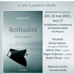 Lansarea cărții de poezii “Solitudini “ de Ionuț ȚENE