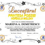 Prințesa Poeziei Nordului Moldav, Marieva D. Demetrescu, un simbol al unei noi ere literare