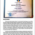 ,,Orașul”, revistă premiată cu ,,Distincția Culturală” a Academiei Române apreciată de Academia Română