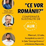 La Botoșani, Claudiu Târziu și Sorin Lavric. Miercuri, 13 iulie a.c., începând cu orele 17:00, Hotel Rapsodia