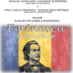 „Eminescu trăiește prin noi”, spectacol omagial în Aula Colegiului Național „A.T. Laurian”
